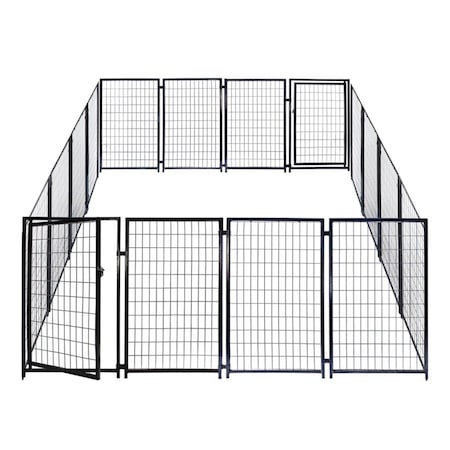 Peticare 10 x 10 x 4 Ft. Dog Kennel Heavy Duty Pet Playpen, Dog Exercise Pen Cat Fence Run for Chicken Coop PE2519175